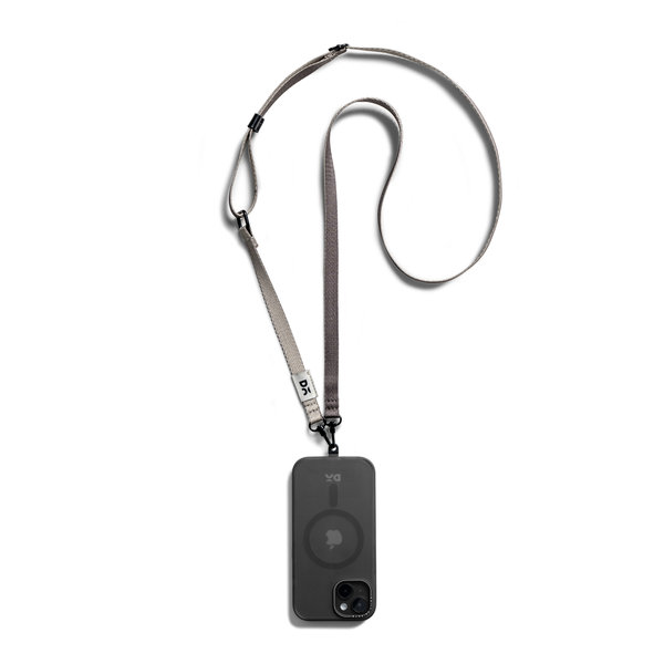 

Charcoal-Grey Crossbody Phone Lanyard - Strap