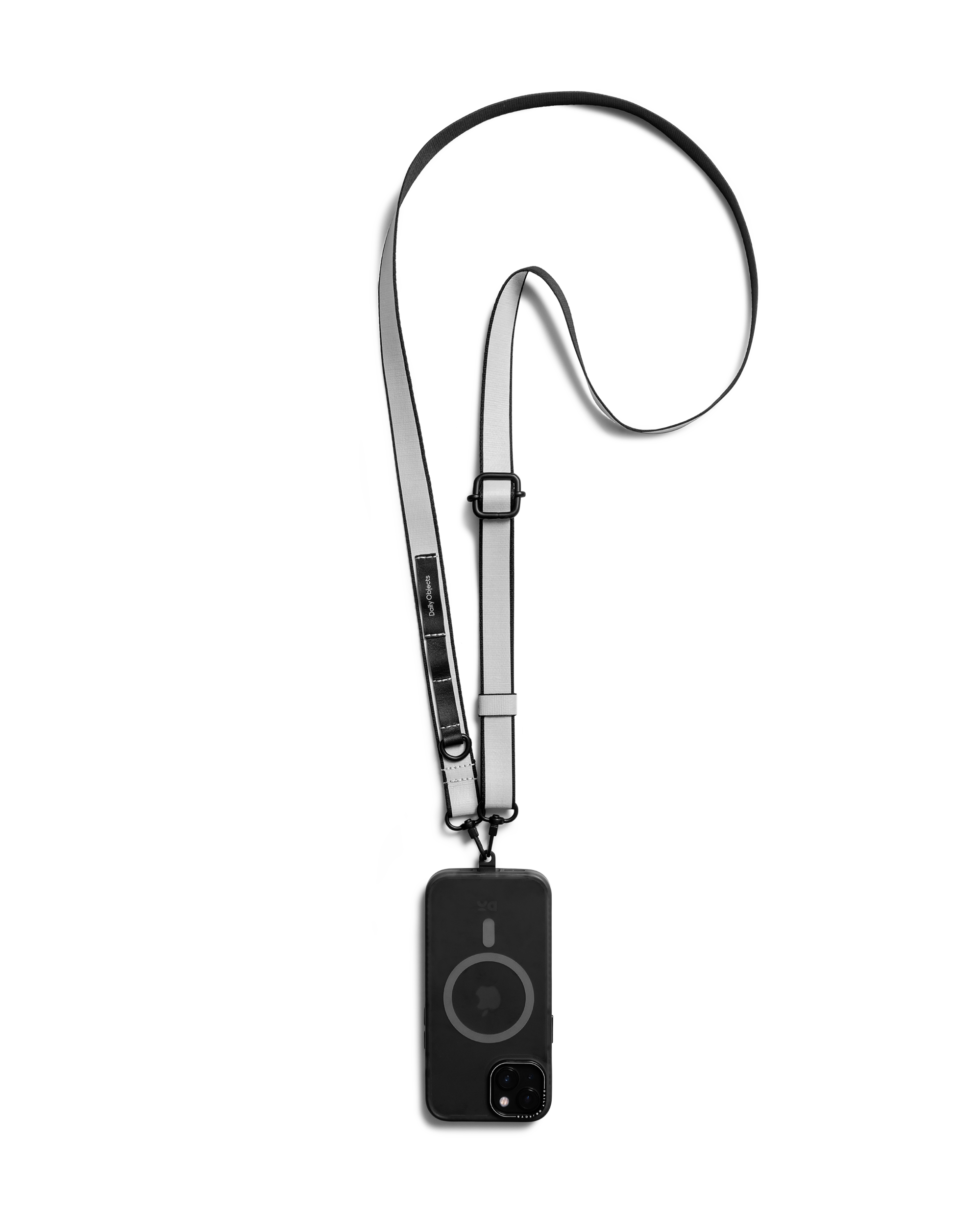 Light Grey Strobe Lanyards