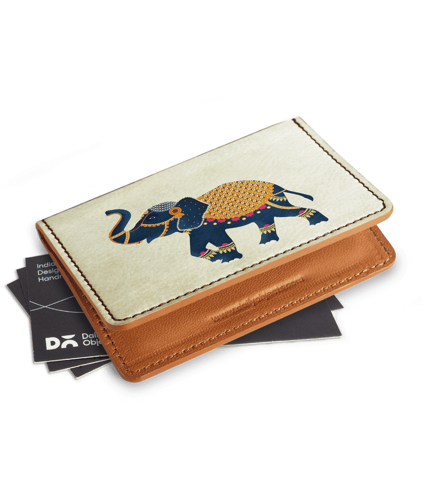 DailyObjects White Elephant Business Visiting Card Wallet Buy At