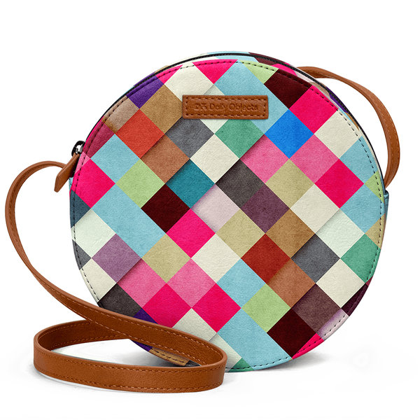 

DailyObjects Ubrik Checker - Orbis Crossbody Bag