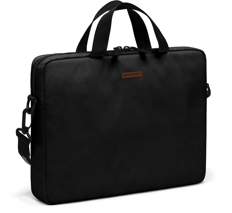 DailyObjects Ballistic Nylon Handmade Laptop Messenger Bag | Black  Ballistic Laptop Bag Upto 15Inch | Padded Laptop Compartment with  Adjustable Shoulder Strap | DIMENSION : L-41.5 x W-7.2 x H-29.5 cm :
