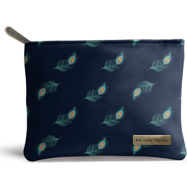 

DailyObjects Navy Feathers Tiny Stash Pouch