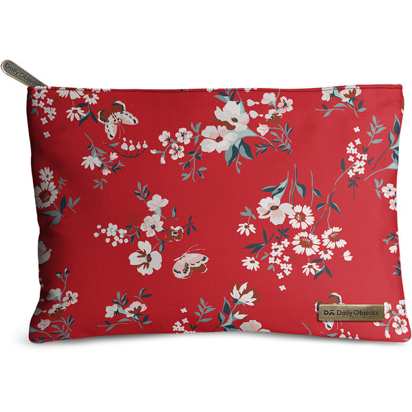 

DailyObjects Red Buterflies Jumbo Stash Pouch