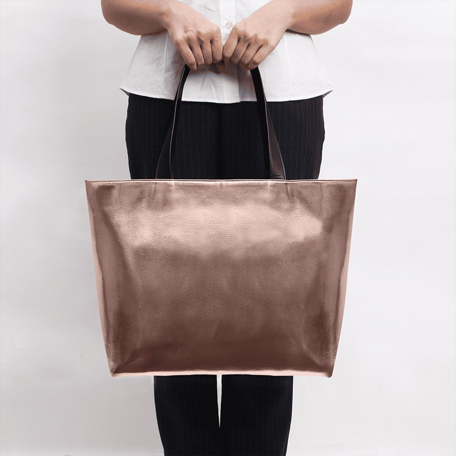 rose gold tote