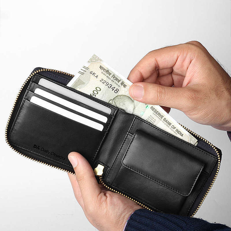 designer zip wallet