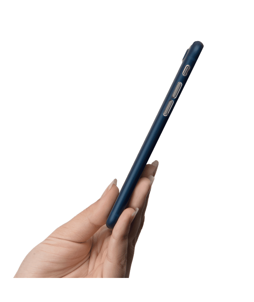 Thin blue iPhone 11 case
