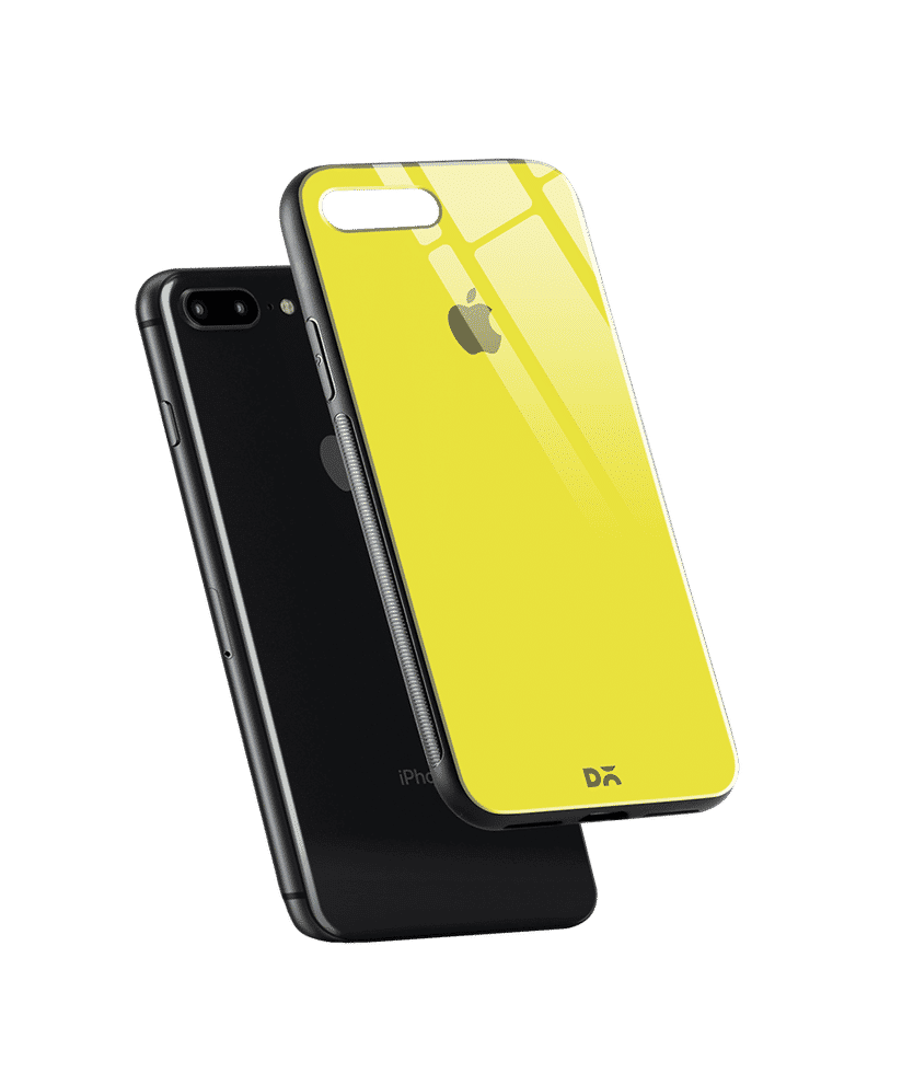 Dailyobjects Lemon Yellow Glass Case Cover For Iphone 7 Plus | Iphone 7  Plus Covers & Cases Online In India