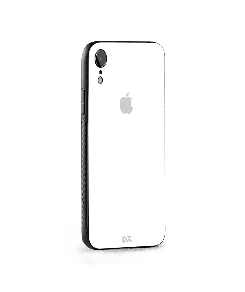 DailyObjects Original White Glass Case Cover For iPhone XR