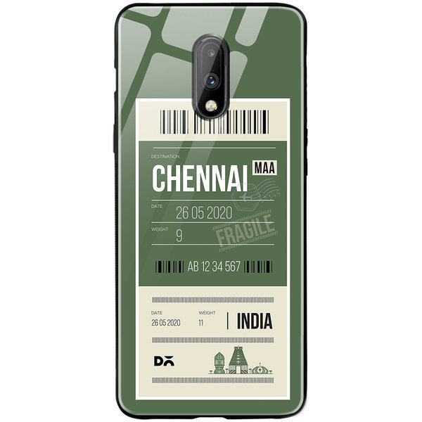 

DailyObjects Chennai City Tag Glass Case Cover For OnePlus 7