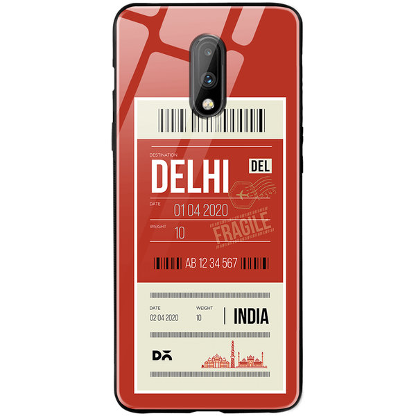 

DailyObjects Delhi City Tag Glass Case Cover For OnePlus 7