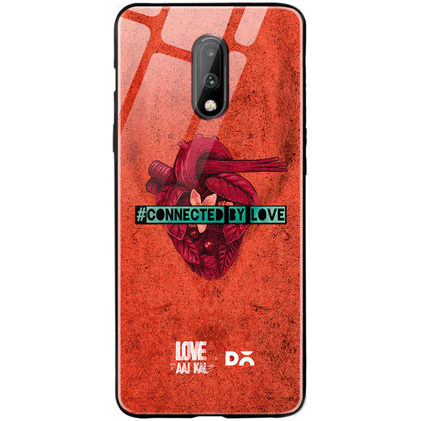 DailyObjects Love Beat Glass Case Cover For OnePlus 7