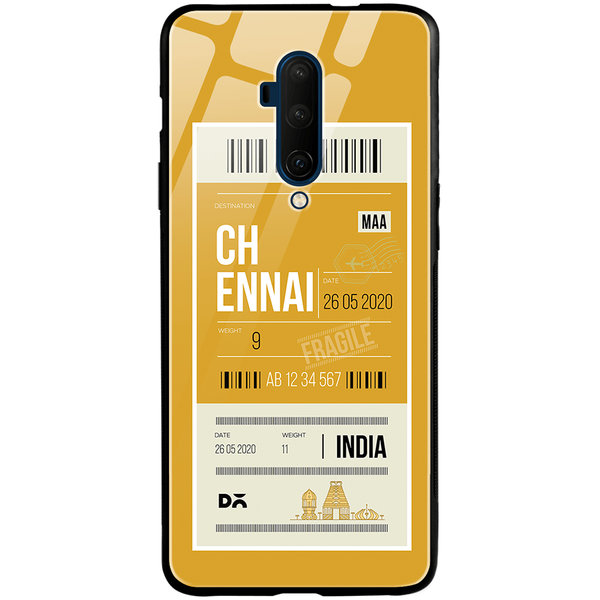 

DailyObjects Chennai City Tag Glass Case Cover For OnePlus 7T Pro