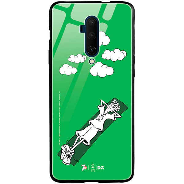 

DailyObjects Fido Chilling Glass Case Cover For OnePlus 7T Pro