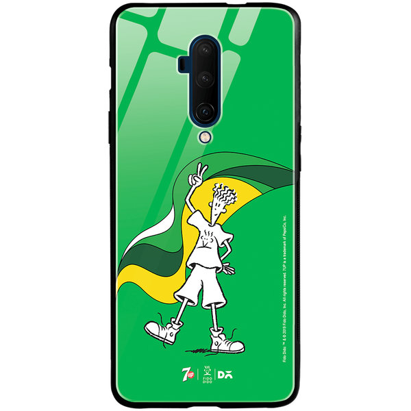 

DailyObjects Fido Hero Glass Case Cover For OnePlus 7T Pro