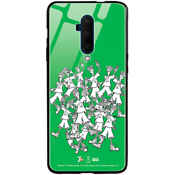 

DailyObjects Fido Party Glass Case Cover For OnePlus 7T Pro