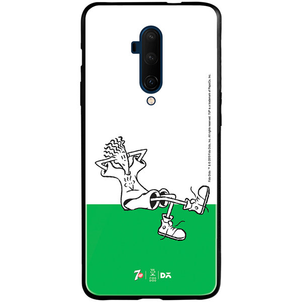 

DailyObjects Fido Sitting Glass Case Cover For OnePlus 7T Pro
