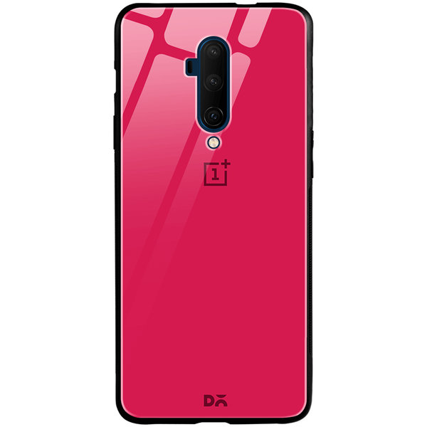 

DailyObjects Red Litchi Glass Case Cover For OnePlus 7T Pro