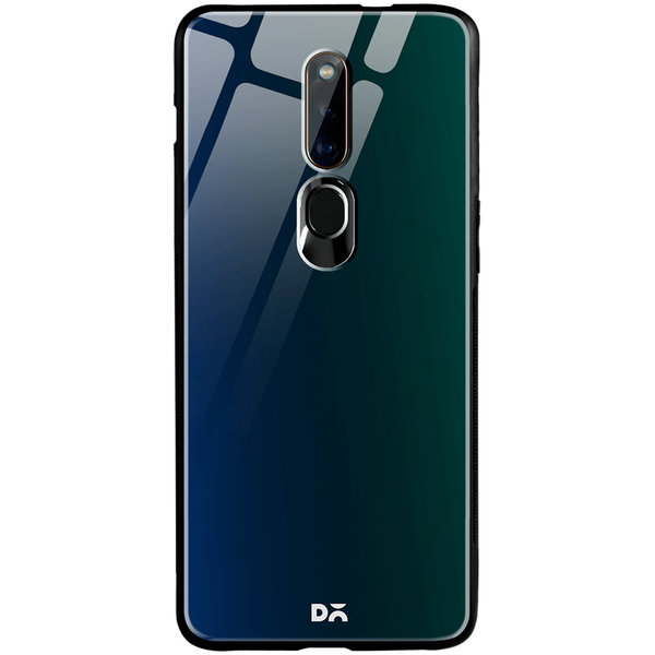 

DailyObjects Aurora Green Glass Case Cover For Oppo F11 Pro