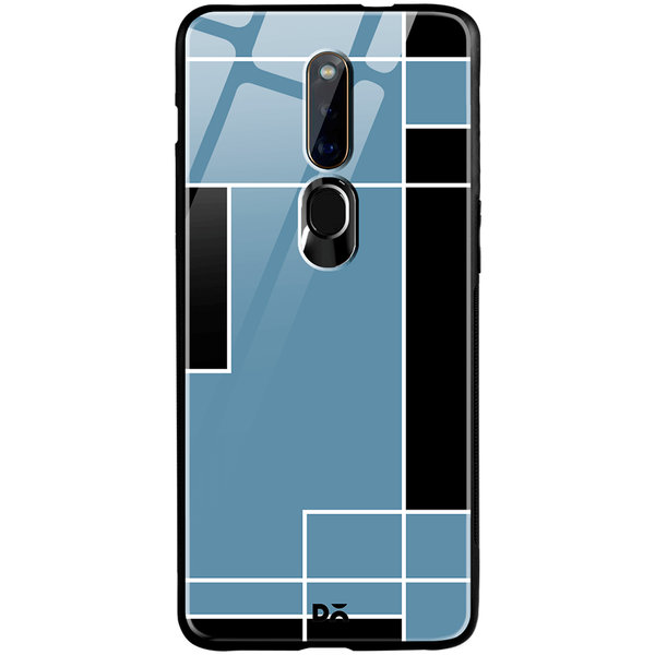 

DailyObjects Blueberry Blocks Glass Case Cover For Oppo F11 Pro