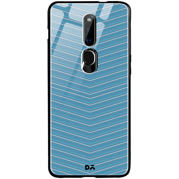 

DailyObjects Blueberry Broken Twills Glass Case Cover For Oppo F11 Pro
