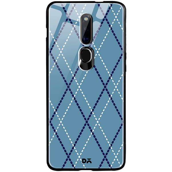 

DailyObjects Blueberry Diamond Rope Glass Case Cover For Oppo F11 Pro