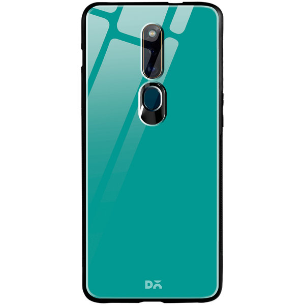 

DailyObjects Bright Teal Glass Case Cover For Oppo F11 Pro