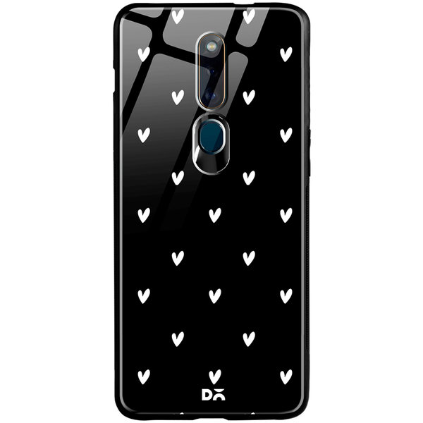 

DailyObjects Bundle Heart Achromatic Glass Case Cover For Oppo F11 Pro