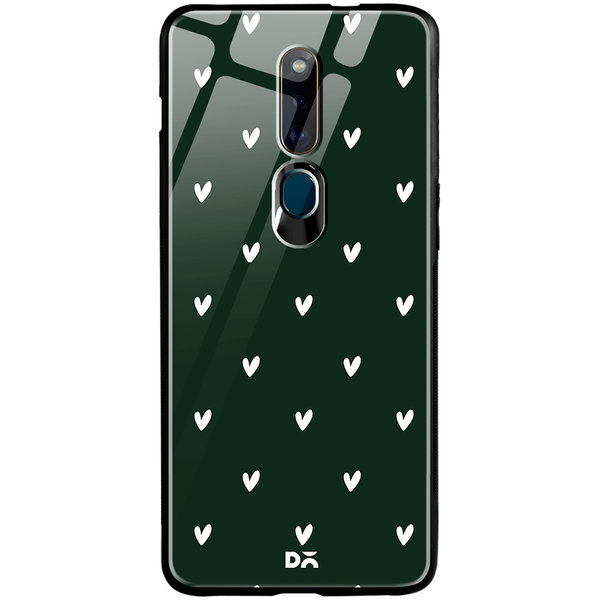 

DailyObjects Bundle Heart Bottle Green Glass Case Cover For Oppo F11 Pro