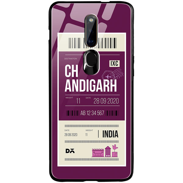 

DailyObjects Chandigarh City Tag Glass Case Cover For Oppo F11 Pro