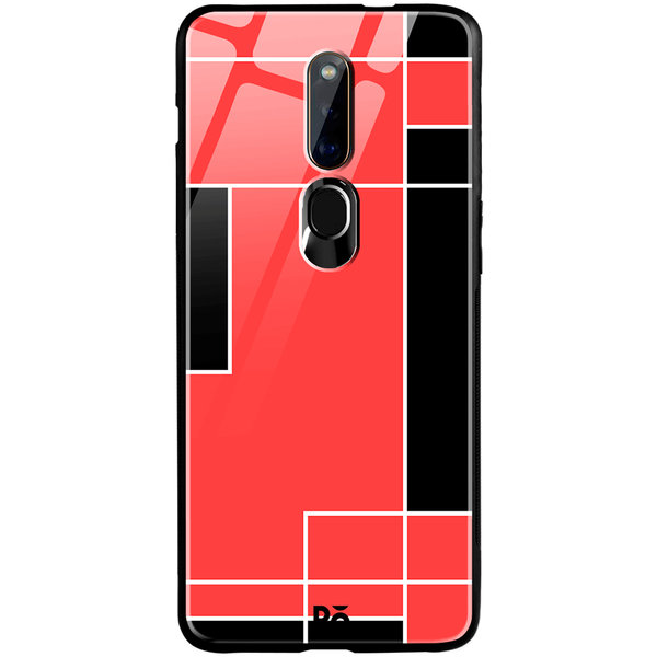 

DailyObjects Coral Blocks Glass Case Cover For Oppo F11 Pro