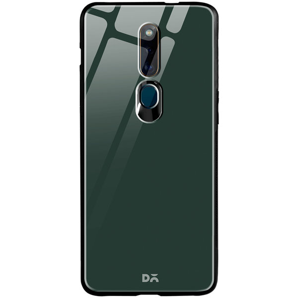 DailyObjects Dark Green Glass Case Cover For Oppo F11 Pro