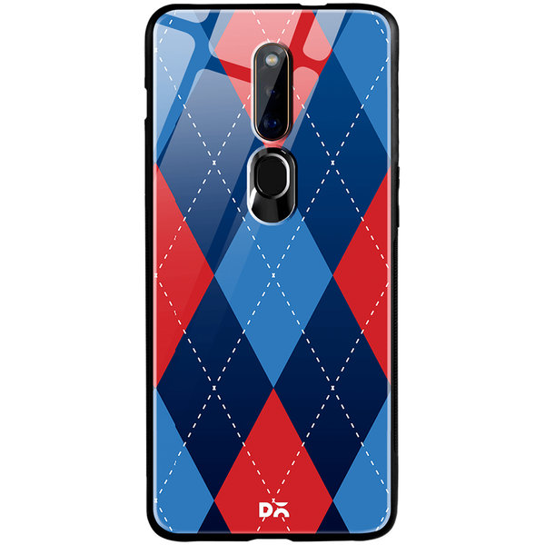 

DailyObjects Dual Diamond Nightfall Glass Case Cover For Oppo F11 Pro