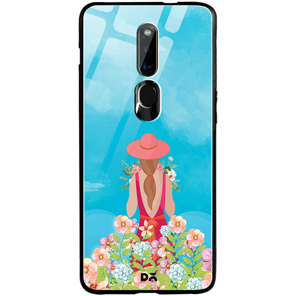 

DailyObjects Flowerland Glass Case Cover For Oppo F11 Pro