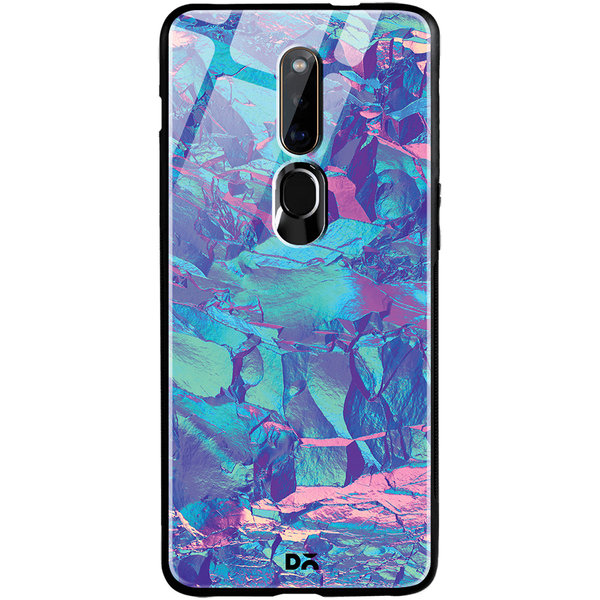 

DailyObjects Frosted Holo Stone Glass Case Cover For Oppo F11 Pro