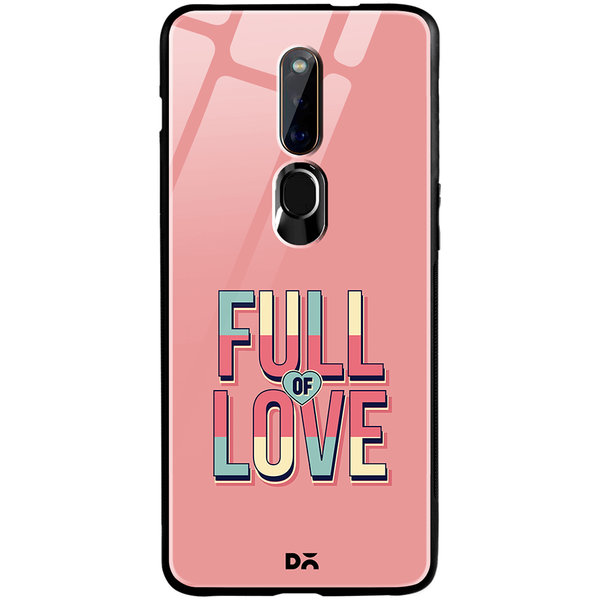 DailyObjects Full of Love Glass Case Cover For Oppo F11 Pro