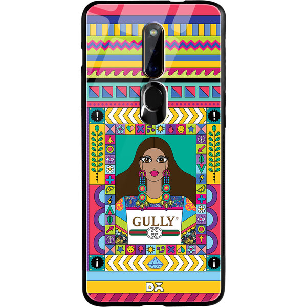 

DailyObjects Gully Gal Glass Case Cover For Oppo F11 Pro