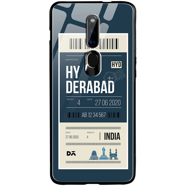 

DailyObjects Hyderabad City Tag Glass Case Cover For Oppo F11 Pro