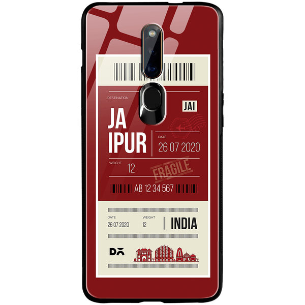 

DailyObjects Jaipur City Tag Glass Case Cover For Oppo F11 Pro