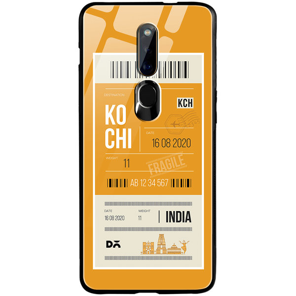 

DailyObjects Kochi City Tag Glass Case Cover For Oppo F11 Pro