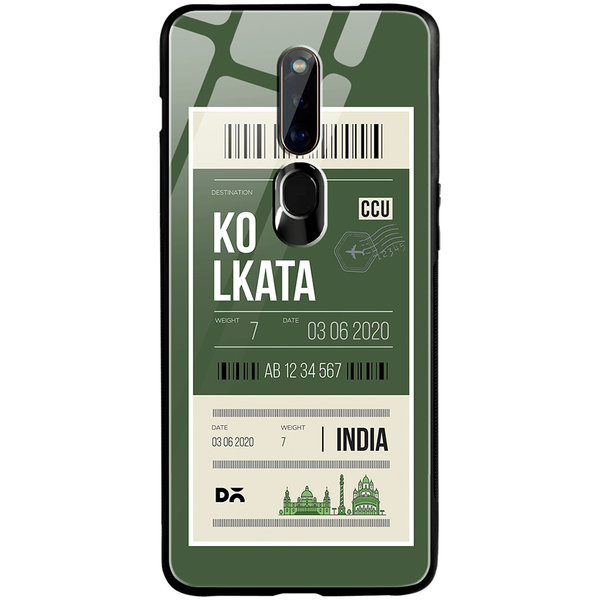 

DailyObjects Kolkata City Tag Glass Case Cover For Oppo F11 Pro