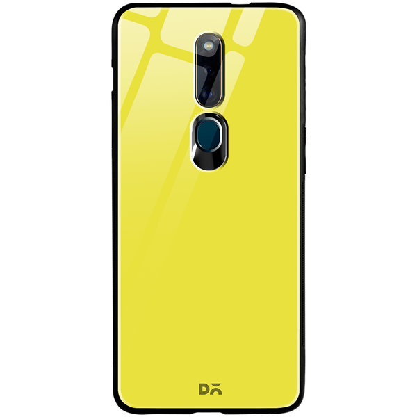 

DailyObjects Lemon Yellow Glass Case Cover For Oppo F11 Pro