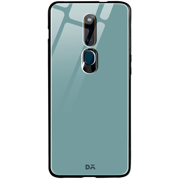 

DailyObjects Light Teal Glass Case Cover For Oppo F11 Pro