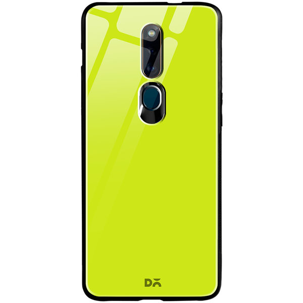 

DailyObjects Lime Green Glass Case Cover For Oppo F11 Pro