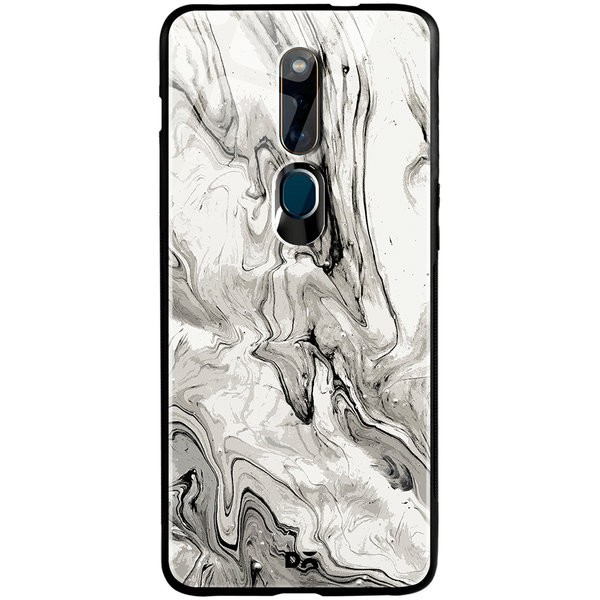 

DailyObjects Marble Grey Glass Case Cover For Oppo F11 Pro