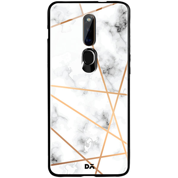 

DailyObjects Marble Lines Glass Case Cover For Oppo F11 Pro