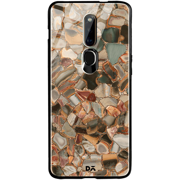 

DailyObjects Marble Mosaic Glass Case Cover For Oppo F11 Pro