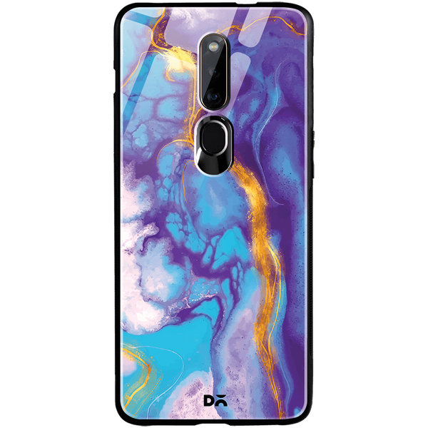 

DailyObjects Marble Thunder Glass Case Cover For Oppo F11 Pro