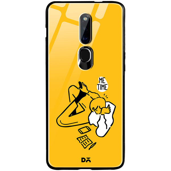 

DailyObjects Me Time Glass Case Cover For Oppo F11 Pro