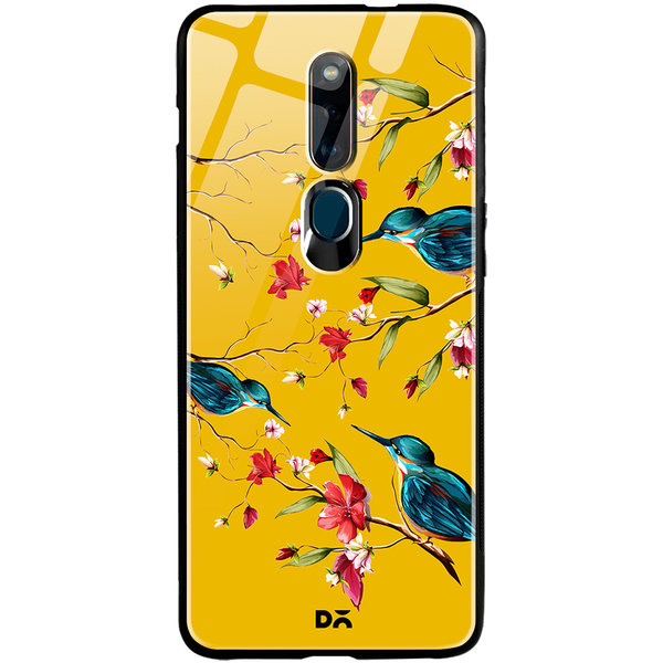 

DailyObjects Melody Birds Glass Case Cover For Oppo F11 Pro