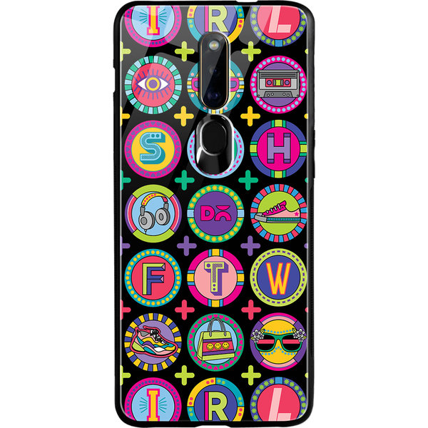 

DailyObjects Millennial Lingo Glass Case Cover For Oppo F11 Pro